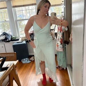 Parker Mint High Low Dress
